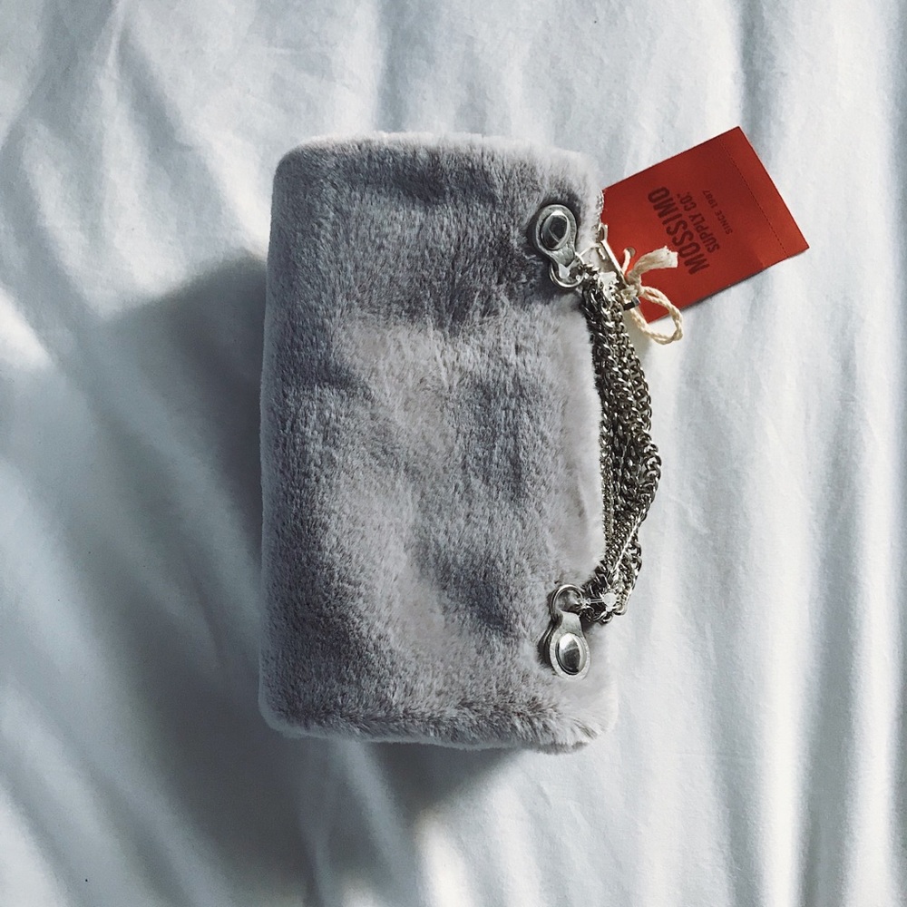 Foldover Clutch with Removable Crossbody Chain